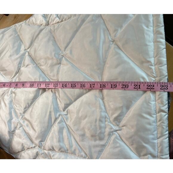 The North Face 550 Quilted Puffer Vest Full Zip S Womens White Pockets Gorpcore - Picture 4 of 9